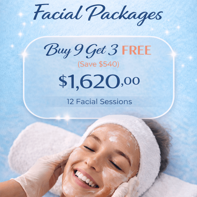 Buy 9 Facials- Get 3 free!